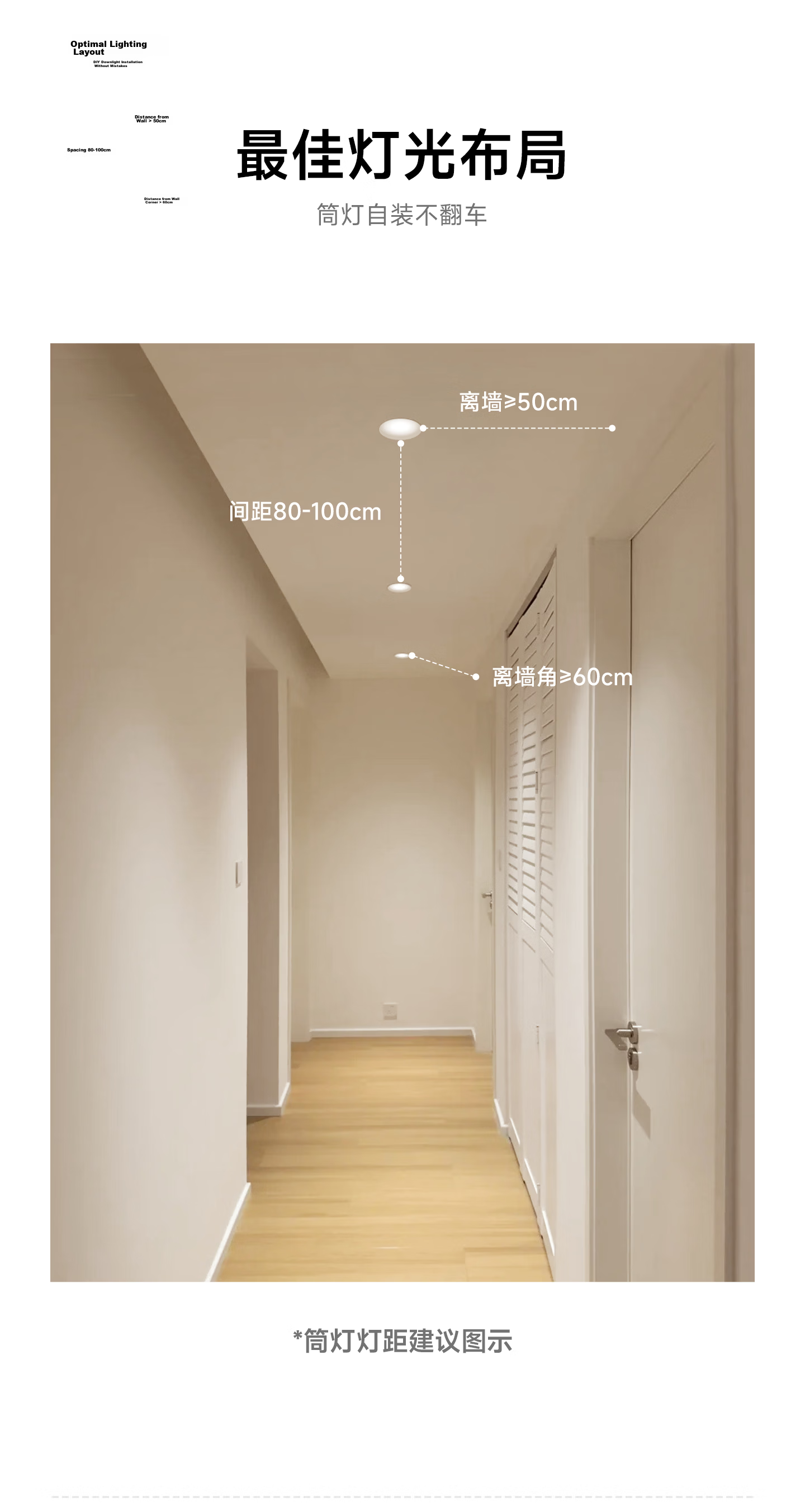 Jundun Full Spectrum Eye Protection LED Recessed Downlight High Brightness Home Living Room Corridor Anti-Glare Mainless Light Renovation Subsidy 16