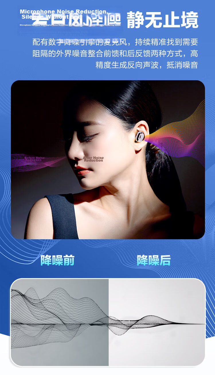 JBL LIVE BUDS 3 Smart Touch Active Noise Cancelling True Wireless In-Ear Bluetooth Earphones, Commuter Long Battery Life High-Fidelity Dustproof Waterproof Music Headphones, Blue 9