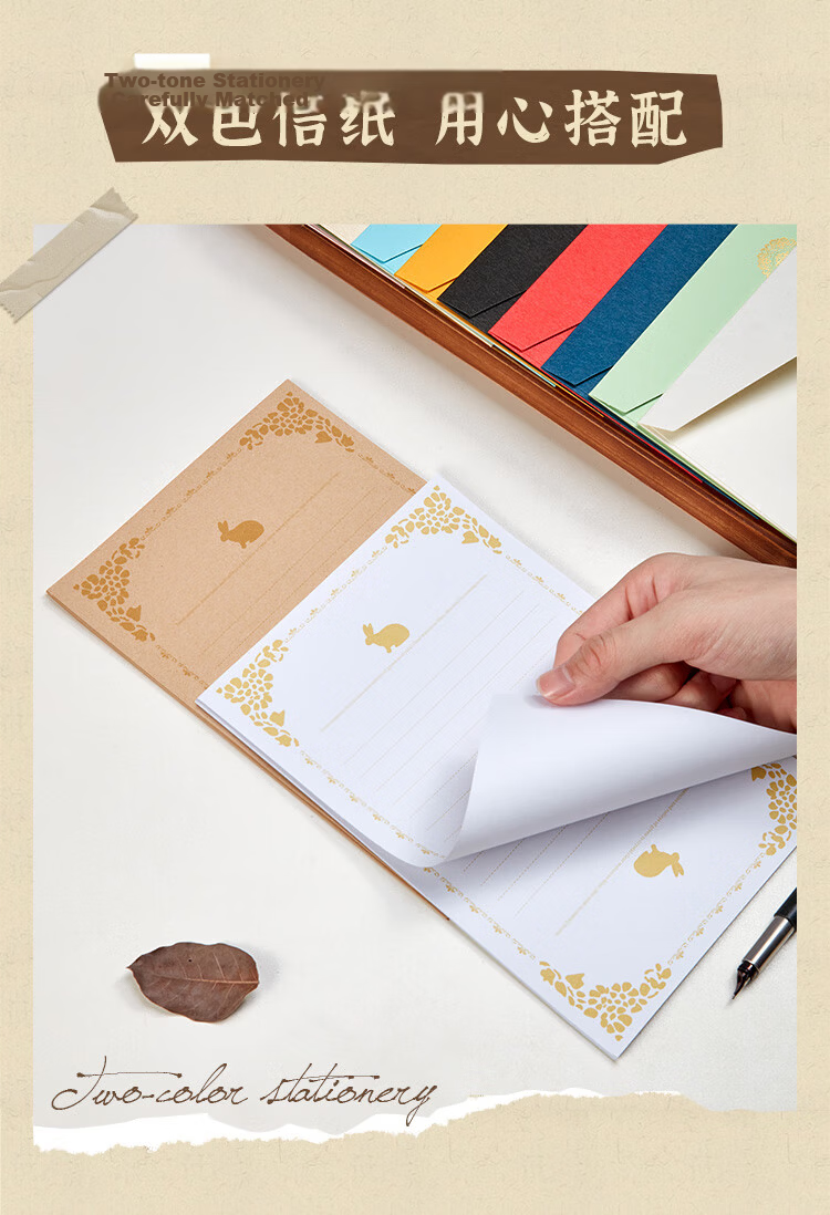 Kingdee Envelope And Letter Paper Set, Instagram-Style High-Quality Aesthetic Ceremonial Handwritten Romantic Love Letter, Creative Gift for Girlfriend, 4 Envelopes And 8 Sheets of Letter Paper, Blue, BCBQ149 6