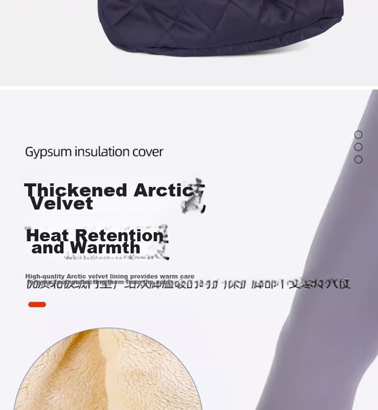 Dipple Foot Plaster Warmer Shoe Cover Winter Ankle Protection Thickened Fleece Cotton Socks 1 Piece 10