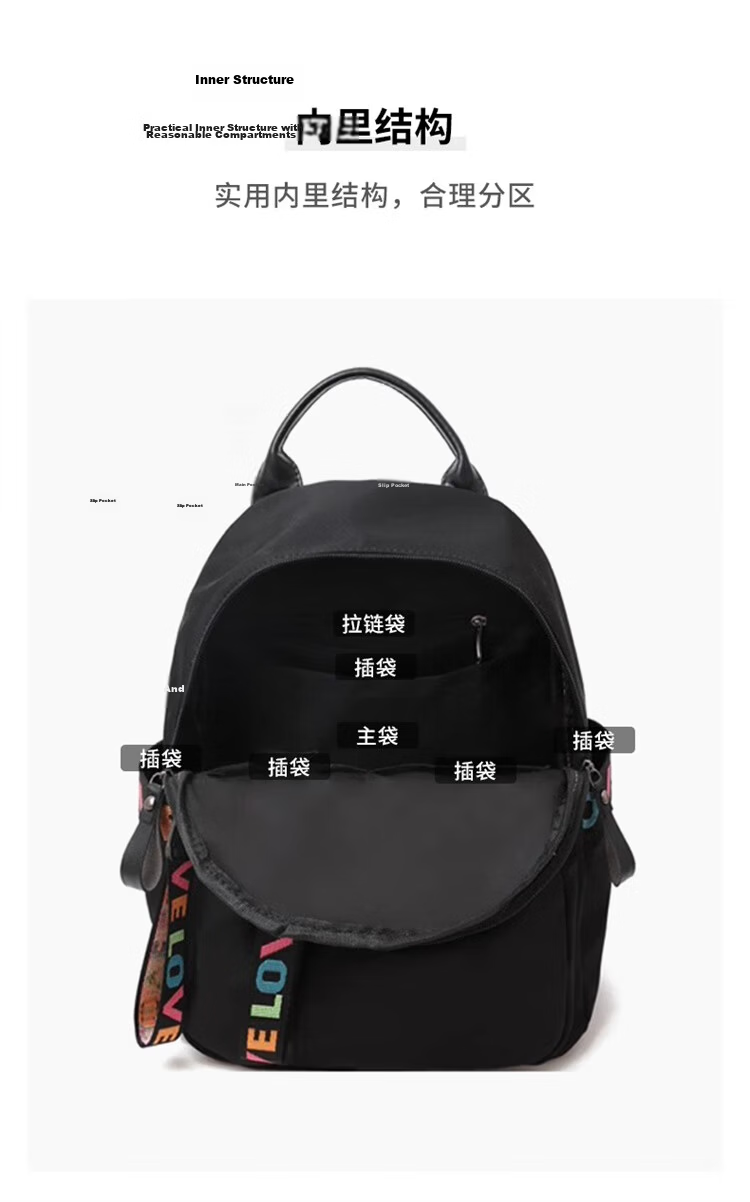 FOXER Women's Backpack, Large Capacity, School Bag, Sports Travel Bag, Light Luxury, Valentine's Day Gift 9