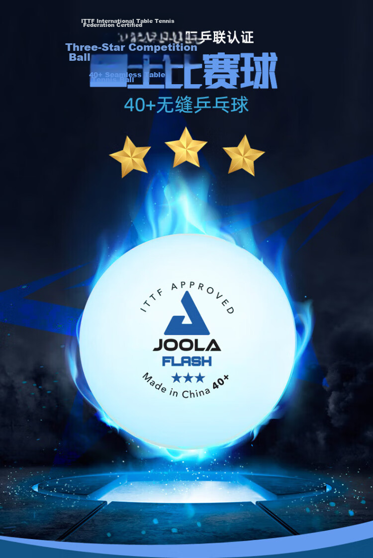 Yola Yola Yola Table Tennis Samsung 3-Star Seamless Ball New Material 40+ Competition Ball 18-Pack 3