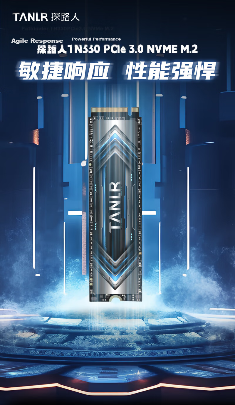 TANLR 1TB NVMe SSD M.2 Solid State Drive TLC NAND for All-in-One Desktop Laptop Accessories Jinren TN350 1