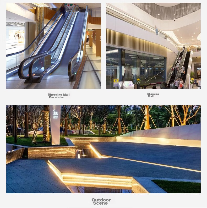 NVC LED Silicone Soft Light Strip 24V Low Voltage Waterproof Embedded 5m Pack - 12x12mm Front Emitting Warm White 4000K 5