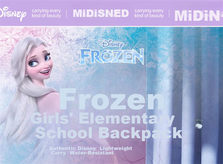 Disney Frozen Kids Backpack Outdoor Lightweight School Bag for Ages 3-9 2