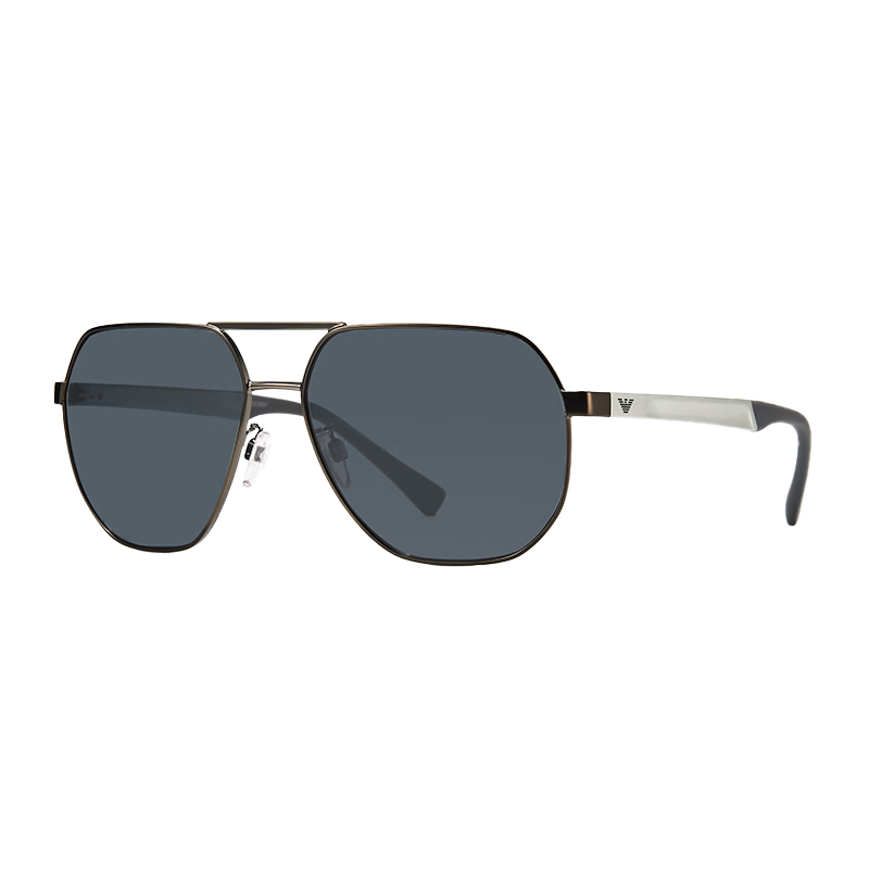 EMPORIO ARMANI Celebrity-Style Armani ARMANI Sunglasses, Aviator Frame, Su