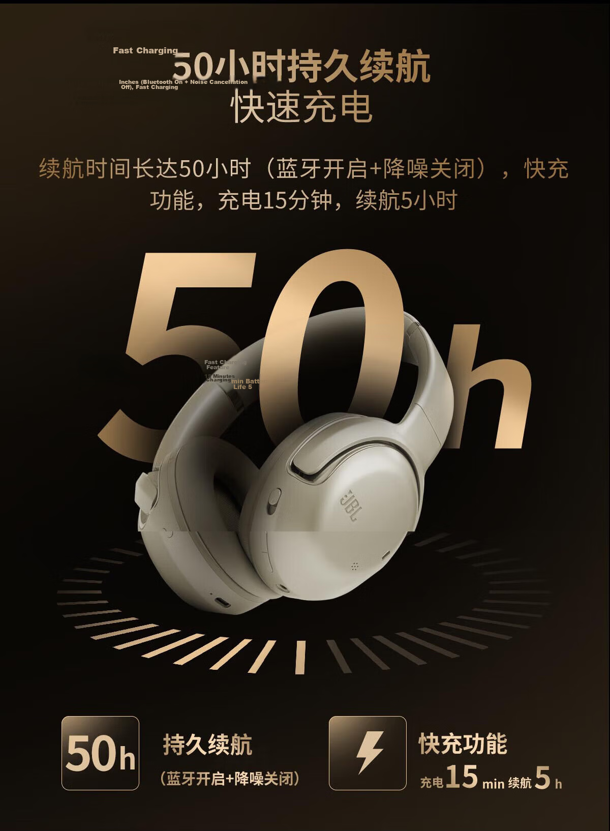 JBL Tour One M2 Over-Ear Wireless Bluetooth Headphones Long Battery Life Active Noise Cancelling Hi-Fi Music Headphones Premium Business Travel Commuting Headset Black 14