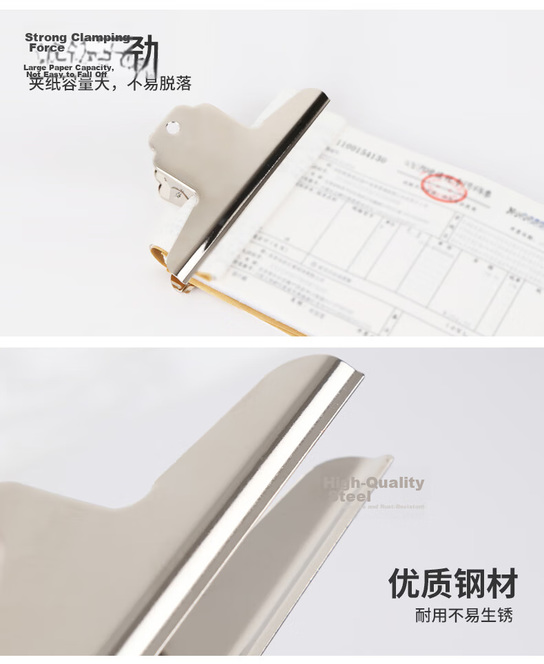 Youbili Mountain-Shaped Metal Clip, Large Mountain Clip, Stainless Steel Document Clip, Drawing Board Clip, Mountain Clip, 100mm, 4100, Pack of 6 2