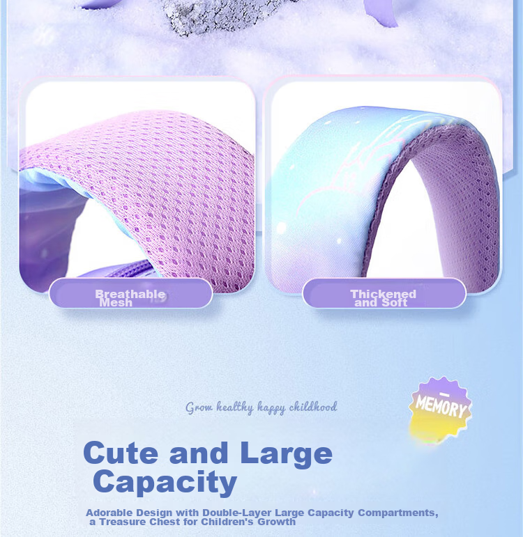 Disney Kindergarten Backpack for Girls 3-6 Years Old Ultra-Light Breathable Large Capacity Water-Resistant Non-Slip Frozen Kids Shoulder Bag 13
