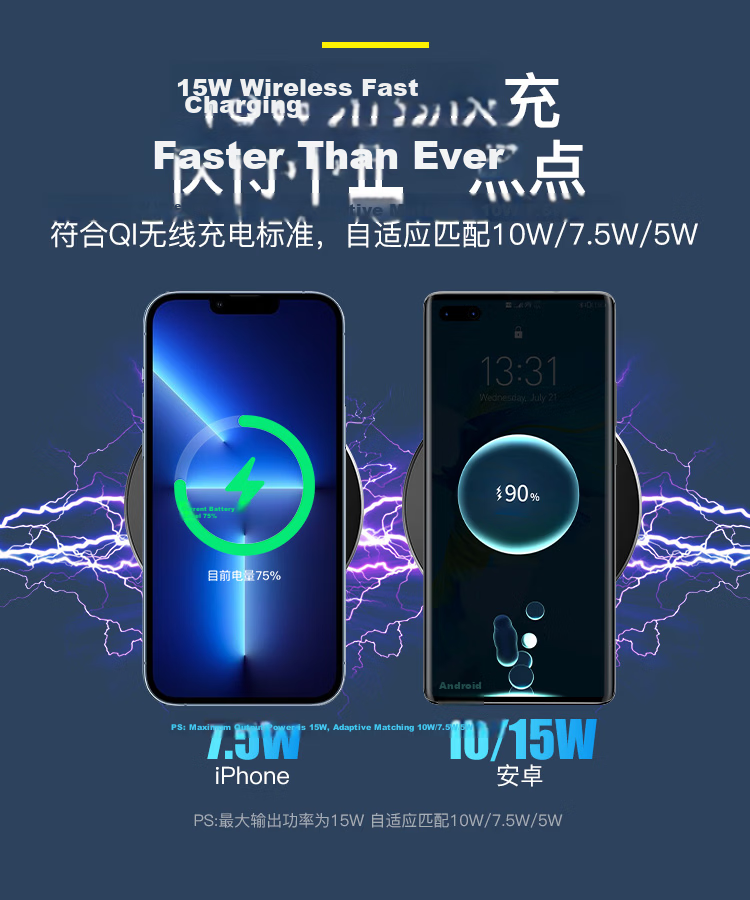 Baseus 15W Wireless Charger with Digital Display Fast Charging for iPhone 17/16/15/14/13 Pro Max Huawei Xiaomi Samsung Phone Charging Pad Earphone Stand 3