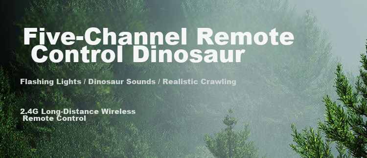 Huashimeng Remote Control Dinosaur Toy, Electric Intelligent Simulated Animal Model, Walks, Makes Sounds, Sprays Mist, Jurassic Velociraptor 1