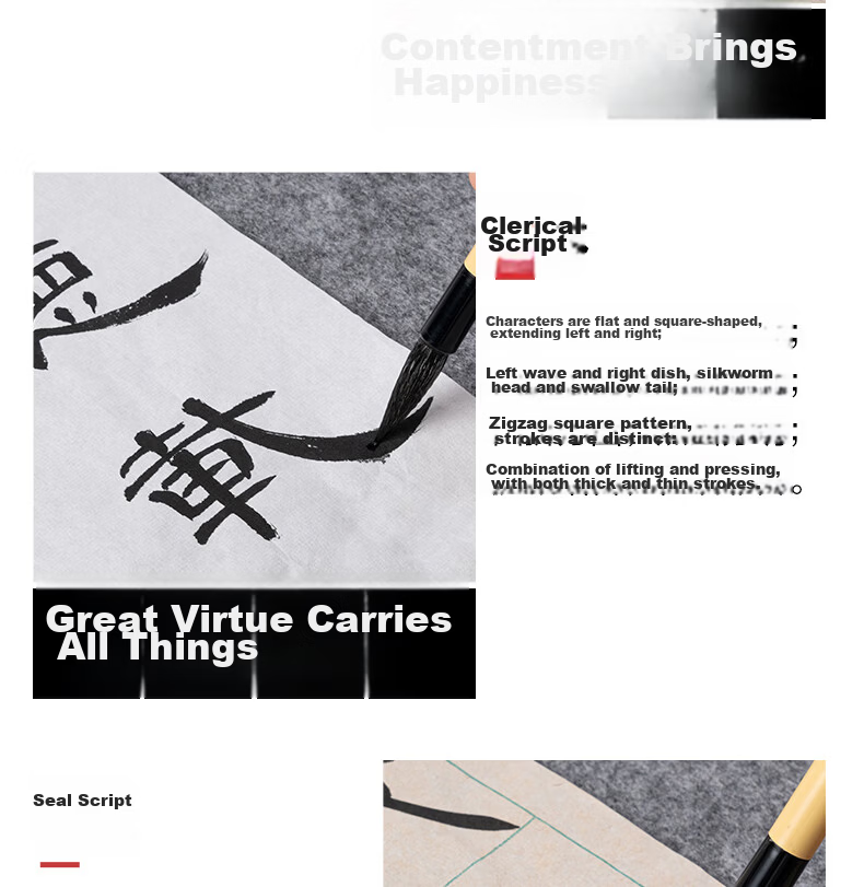 Deli Baiyun Mixed Hair Large Baiyun Medium Kai Small Kai Student Calligraphy Chinese Painting Beginner Entry-Level Brush Xingkai Small Size Baiyun Brush School Supplies 16