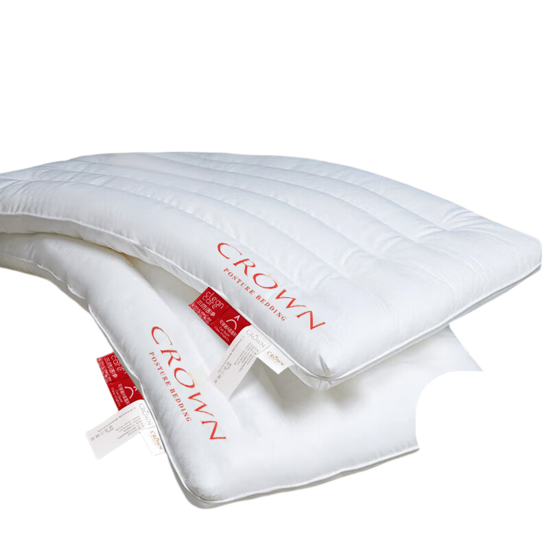 CROWN Pillow, Cervical Spine Protection, Pure Cotton Pillow, Deep Sleep, for Women And Men, Special Pillow Core, for Students' Dormitory And Hotel Use, Pillow Core, One Pair