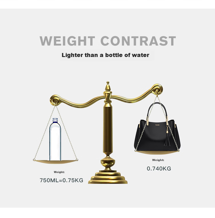 Kouyi Women's Leather Handbag High-Grade Single Shoulder Bag Large Capacity Birthday Gift for Girlfriend Wife 7
