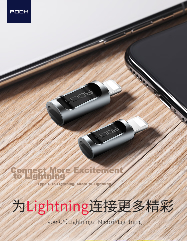 ROCK USB to Type-C Adapter OTG Charging Data Cable USB Drive for Apple iPhone 16/15, iPhone 15/16 Pro Max, Laptop, Huawei, Android Tablet 1