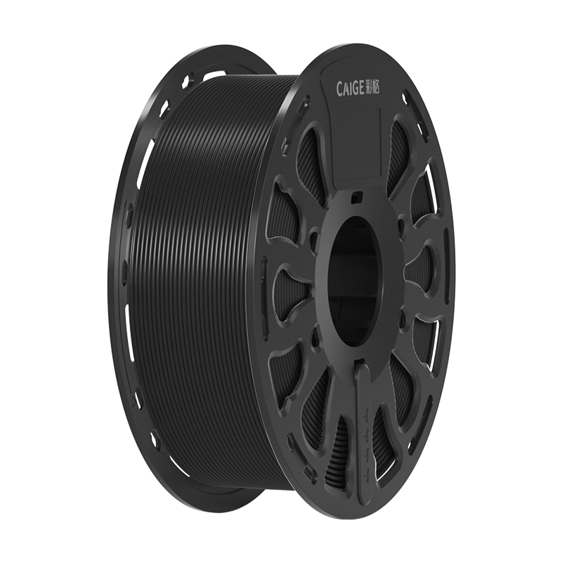 Caige 3D Printing Filament, PLA Basic 1.75mm, Suitable for Tuozhu, Chuangxiang Sanwei, Duoku, Jiguang Erwa Printers, Drawing Pens, Line Material, Black, 1kg