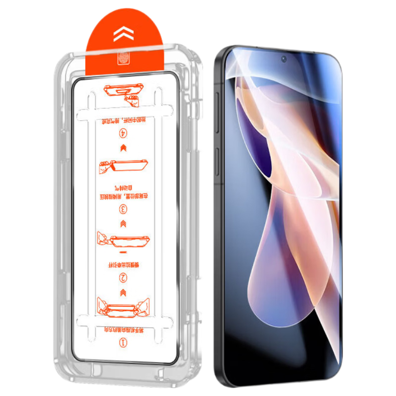 Mingying Compatible [HD 2-Piece Dust-Free Case] Redmi Note 11 Pro/+ Tempered Glass Screen Protector for Redmi Note 11 4G Full Screen Clear Anti-Drop Dust-Free Case