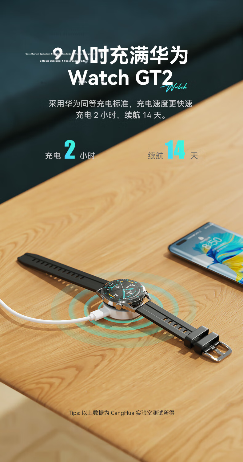 CangHua Charging Cable for Huawei Band 10 NFC/9/8/7/6/Fit3/2/New Charger for Kids Watch 5/5 Vitality Edition/5 New Shine/5X Pro/4X/4Pro Cable 3