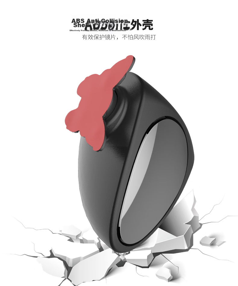 Digalun Car Front and Rear Wheel Blind Spot Mirror Rearview Small Round Mirror 360-Degree Adjustable HD Blind Spot Assistance Passenger Side 9