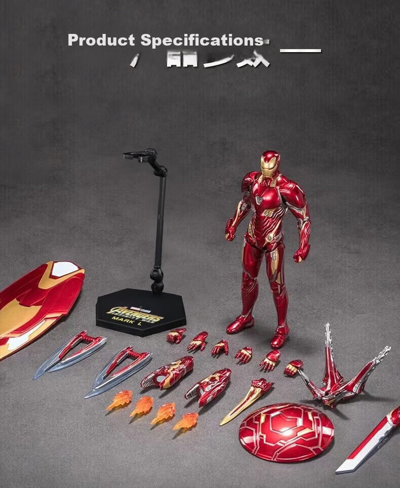 Marvel Birthday Gift Boys Toy Iron Man MK50 Armor Articulated Figure Collectible Gift Box 9