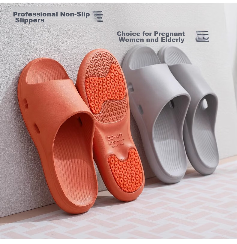 XGGC Non-Slip Slippers for Men Summer Indoor Bathroom Shower Pregnant Women Home Purple Size 35-36 1