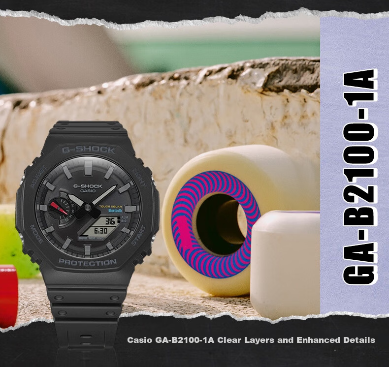Casio Men's G-SHOCK Watch, Hachioji Sports Student Digital Japanese/Korean Style Watch, Gift for Boyfriend, GA-B2100 2