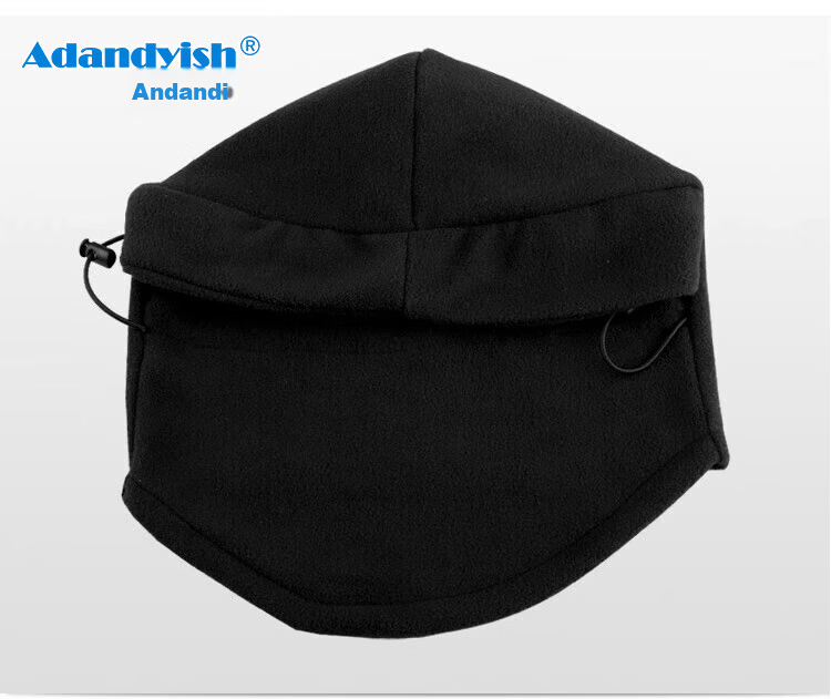 Adandyish Thermal Head Cover Hat Electric Vehicle Cold-Resistant Autumn Winter Riding Unisex Fleece Windproof Dust Mask Neck Warmer 2-Pack 5