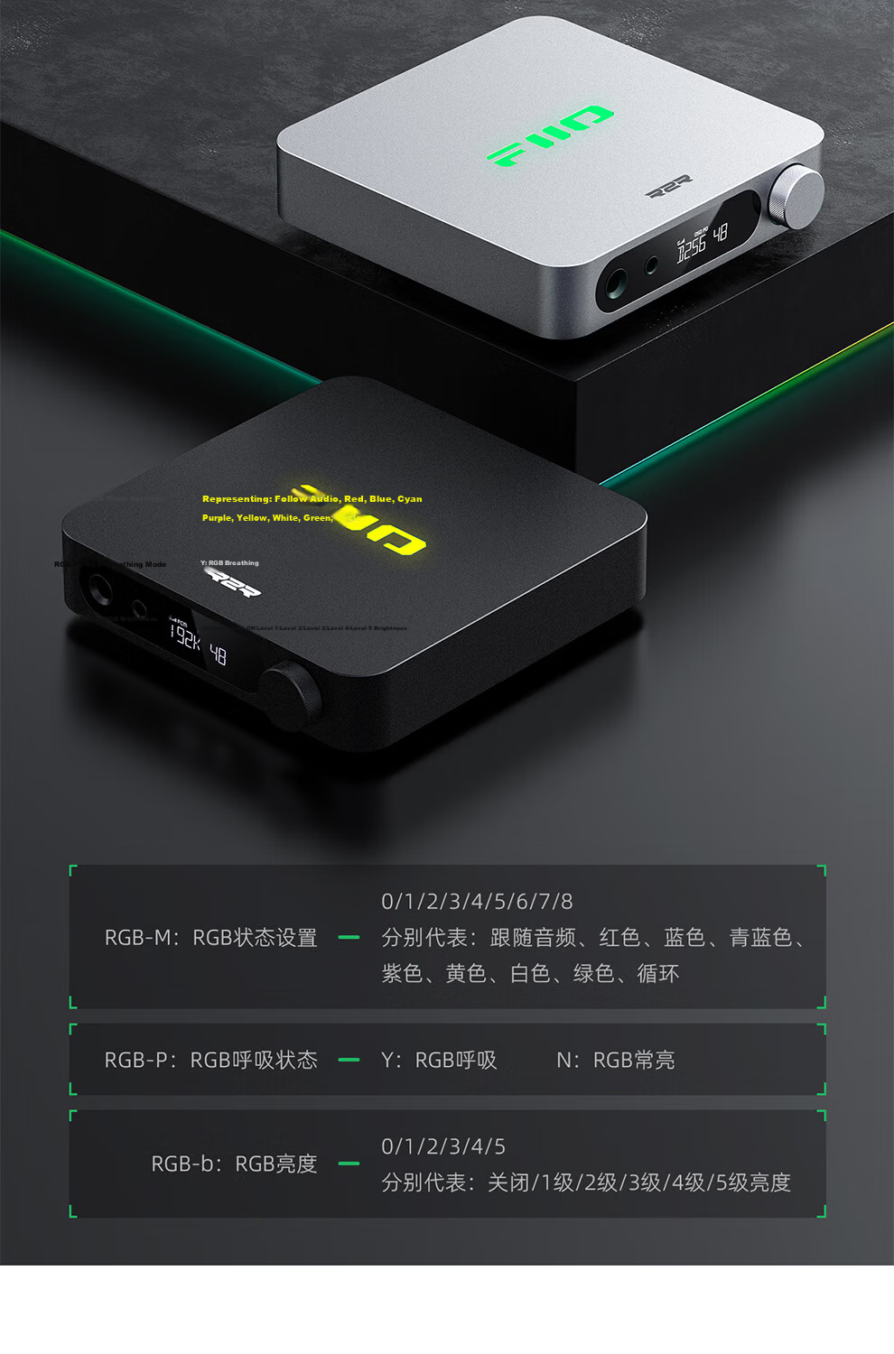 FiiO K11 R2R Desktop DAC Headphone Amplifier DSD Decoder Integrated HiFi Amplifier Titanium Color 18