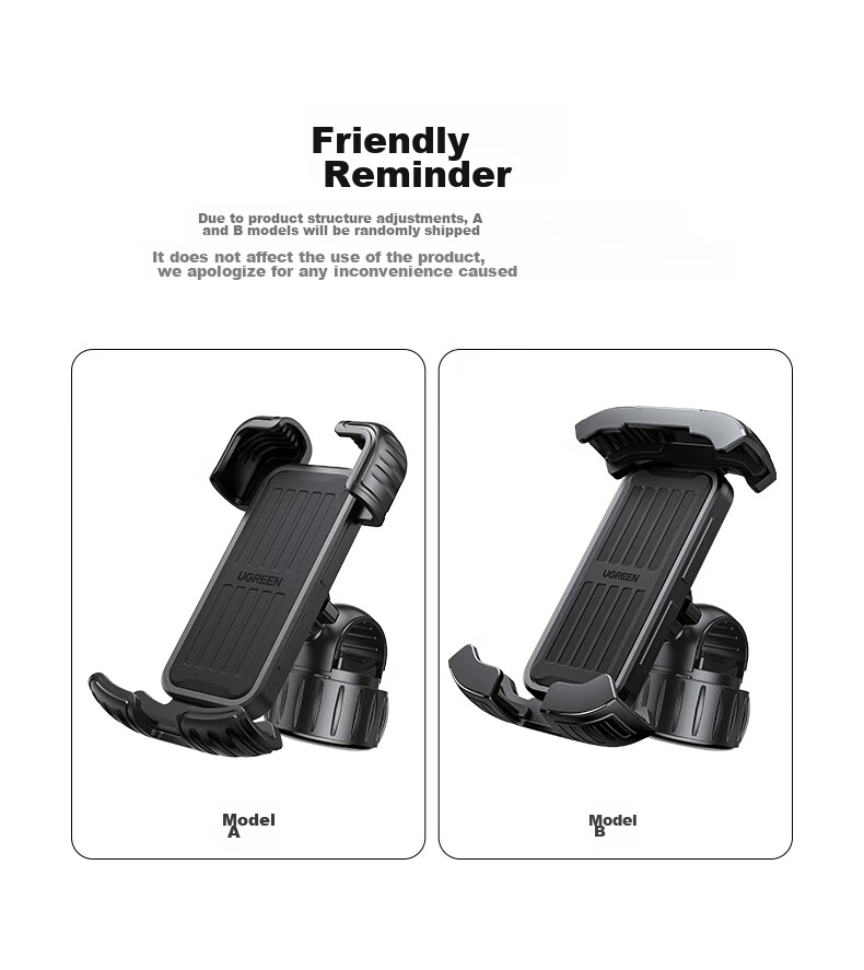 UGREEN Car Phone Holder, Electric Bike Magnetic Navigation Mount, Universal Multifunctional Holder for Bicycles And Food Delivery 20