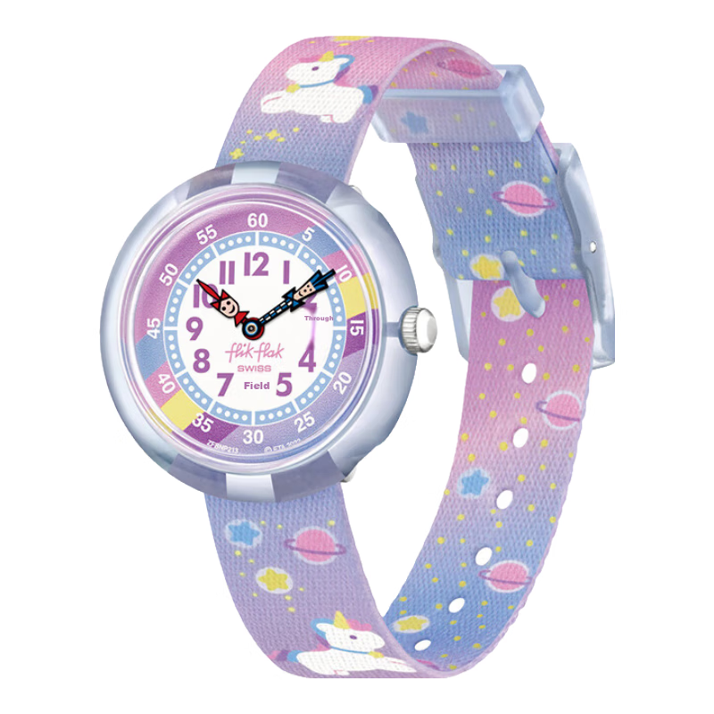 Swatch Flik Flak Kids Watch Hug Unicorn ZFBNP213 for Girls and Boys