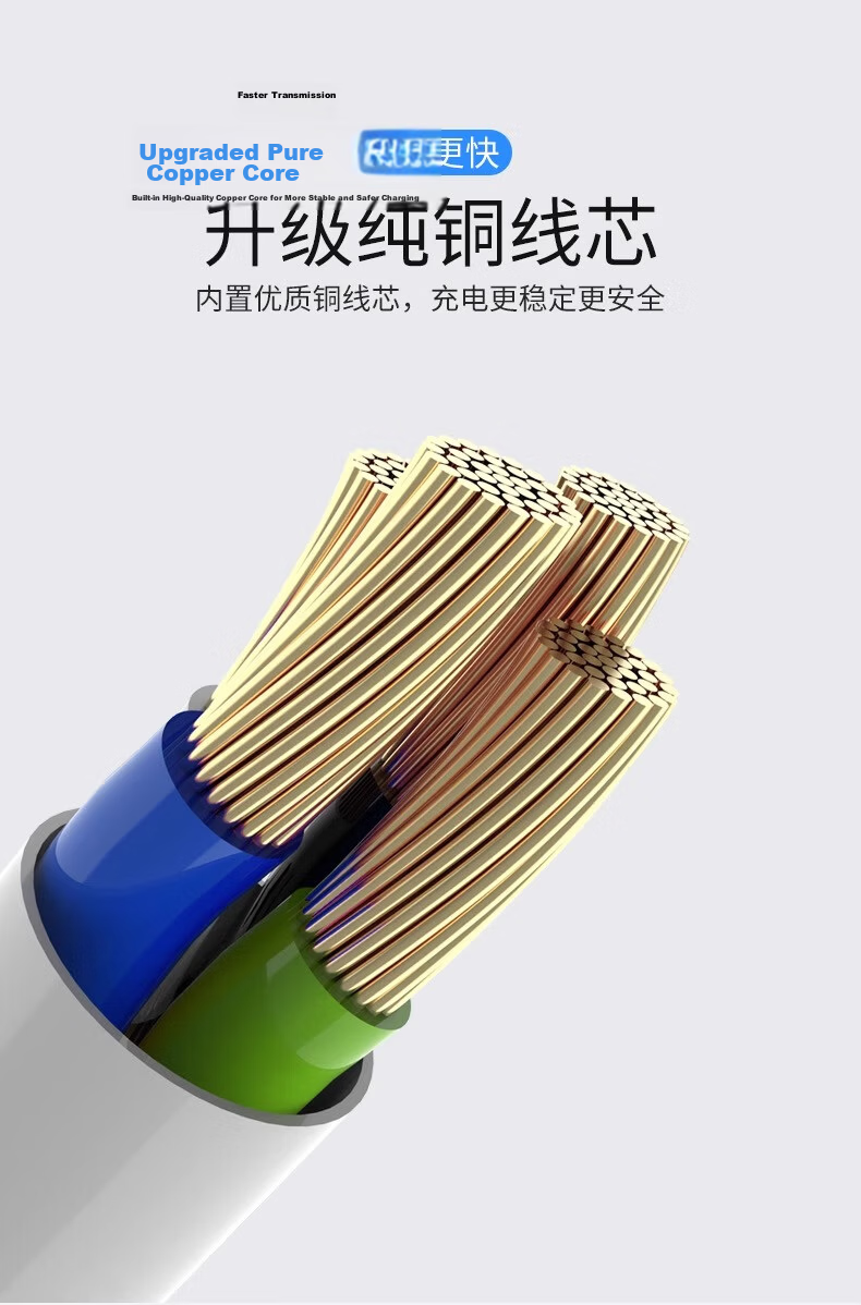 Nengshi Extension Cable for Xiaomi Camera, 360 Surveillance Extension Power Cord, Micro Android USB Extension Cord for Dash Cam, Phone Charging Cable, 3 Meters 5