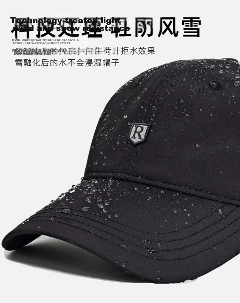 Miiow Men's Summer Sunshade Outdoor Quick-Dry Large Size Deep Baseball Cap Dark Blue 10