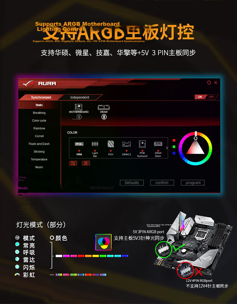 Jingpinlu Star Journey Building Block S2 Fan Single Pack White Straight Blade 12cm with Infinite Mirror, Supports RGB Synchronization PWM Speed Adjustment, Compatible with Case Fans ARGB Desktop Computer Star Chain V2 5
