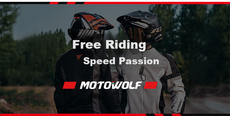 MOTOWOLF Motorcycle Protective Gear, Summer Windproof Knee And Elbow Pads, Anti-Fall Motorcycle Riding Protection, Leg Guards, Windproof Rider Equipment for All Seasons 24