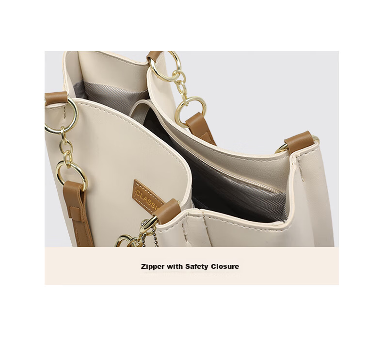 Aiqinghai Leather Handbag, Women's Tote Bag, Large Capacity Shoulder Bag, High-End Brand, Birthday Gift for Wife Or Girlfriend on May 20 4