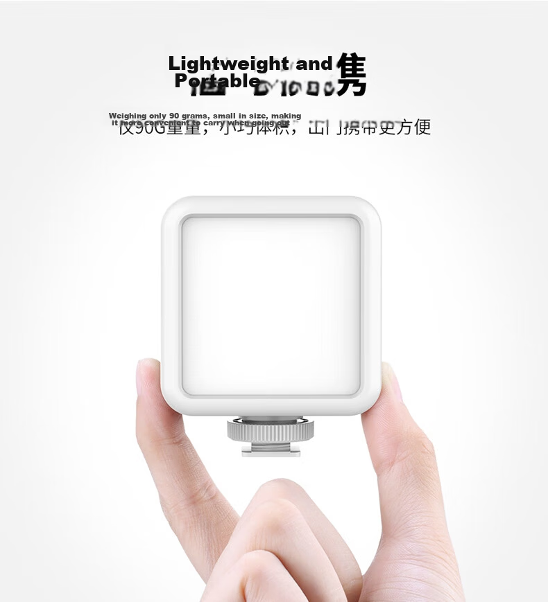 Ulanzi VL49 (White) Live Streaming Fill Light Photography LED Portable Soft Light Hot Shoe Beauty Portrait Vlog Handheld Lighting Lamp 8