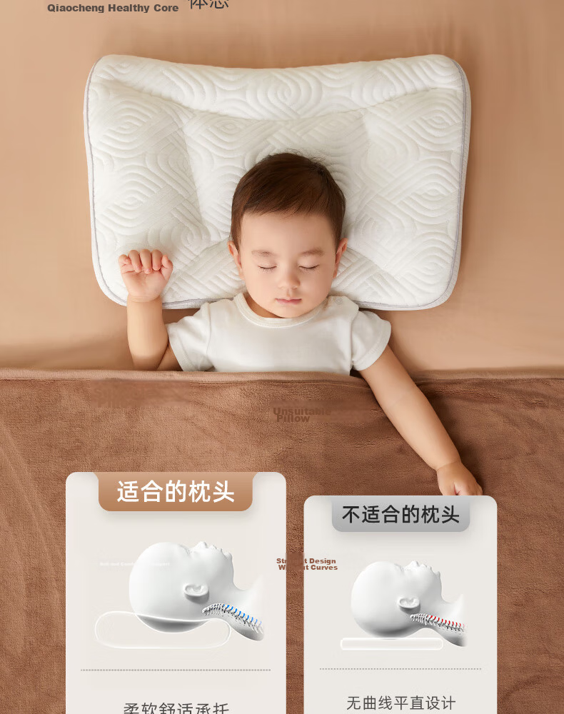 Shiyuejiejing Children's Pillowcase, Cotton Soft Plush, Comfortable Pressure Relief, Reversible (Pillow Core Not Included), Blue And White, 34*51cm 6