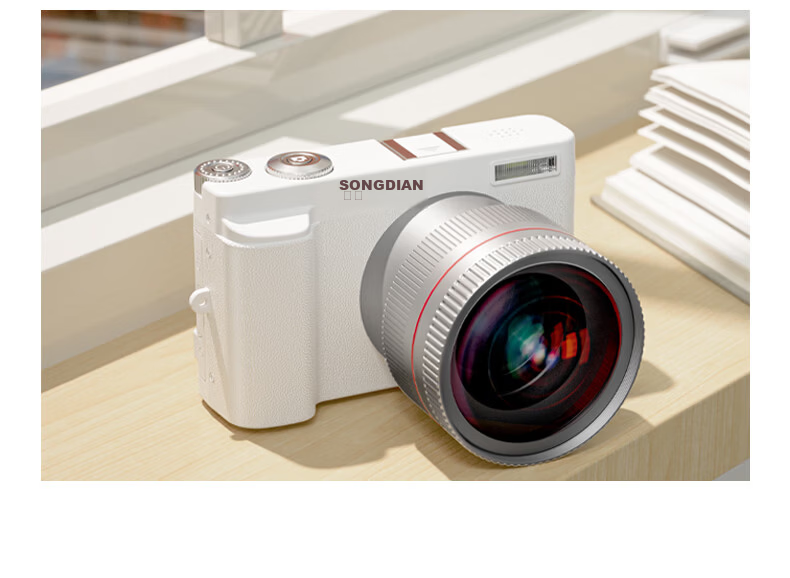 SONGDIAN Digital Camera Entry-Level CCD Replacement Simple Mirrorless Vlog Flip Selfie Camera DC101AF 64GB Memory Children's Day Gift 10