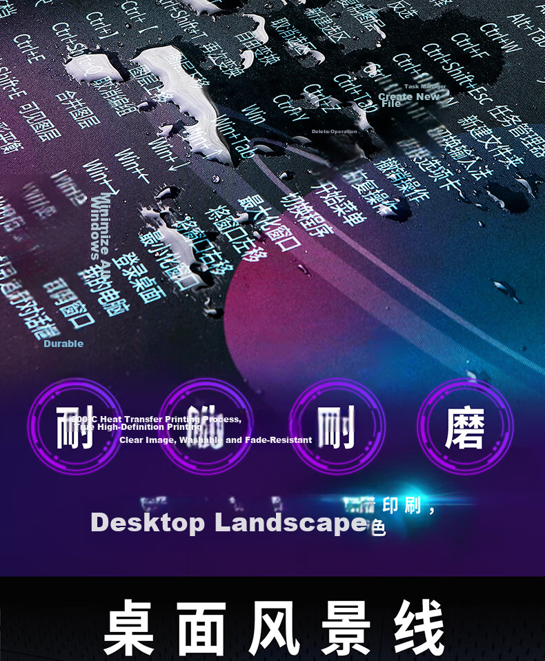 Juyingfeng Large Mouse Pad Desk Mat Laptop Keyboard Mat Computer Office Edge-Locked Cute Cartoon Gaming Edge-Wrapped Desk Mat 800x300x2mm Mecha Girl 7