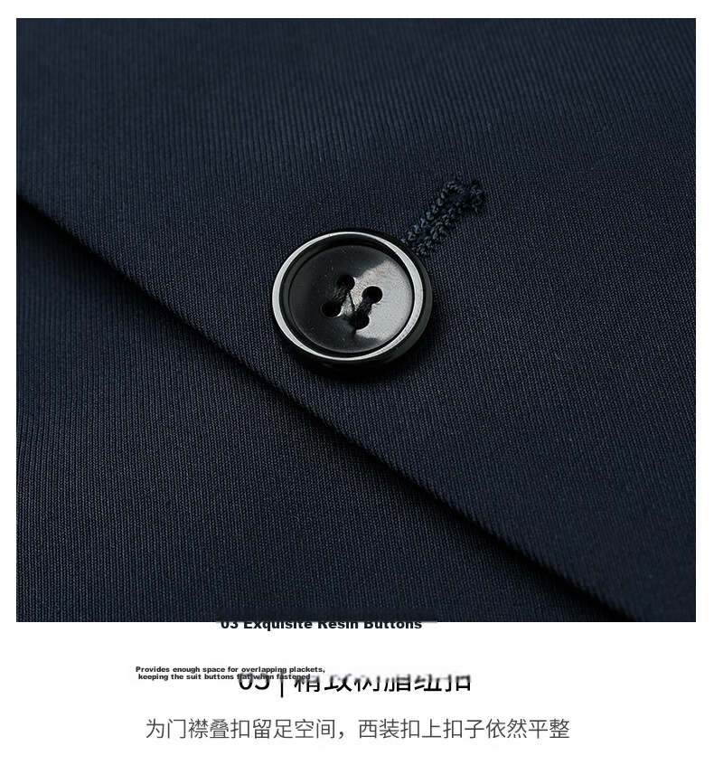 ROMON Men's Suit, Business Elastic Workwear Casual Blazer Jacket, Formal Wear Professional Attire Outerwear, Small Suit for Wedding 7
