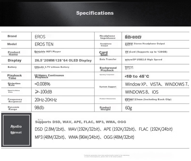 Aigo EROS TEN Wireless Sports MP3 Lossless Music Player HIFI Mini Clip DSD Student Gray 12