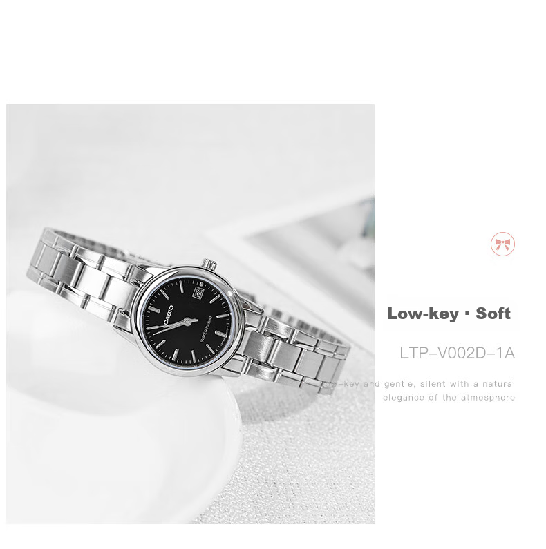 CASIO Women's Watch, Simple Quartz Waterproof Design for Students' Exams [Valentine's Day Gift], LTP-V002D 9