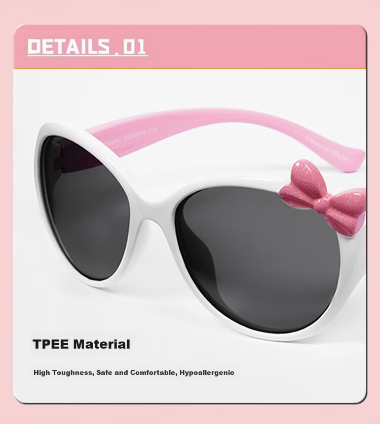Angelamiao Children's Sunglasses, Kids' Sunglasses for Boys And Girls, UV Protection, Cartoon Cute Design, Baby And Children's Day Gift 7