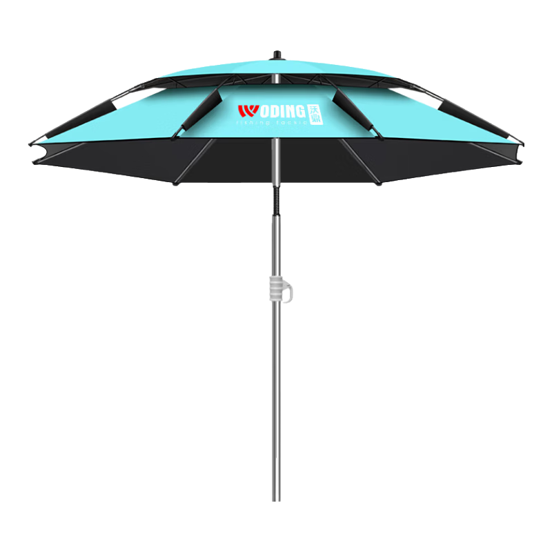 Woding Fishing Umbrella Full Stainless Steel Pole Sunshade Reinforced Thickened 10-Layer Stormproof Fishing Umbrella Camping Outdoor Beach Umbrella