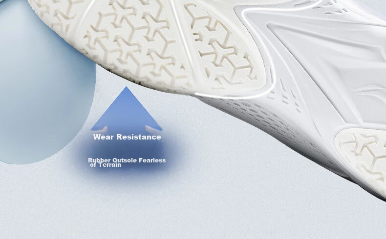 LI-NING Badminton Shoes All-Rounder V2.0 Unisex Shock Absorption Non-Slip Training Sports Shoes Standard White/Silver Size 36 7