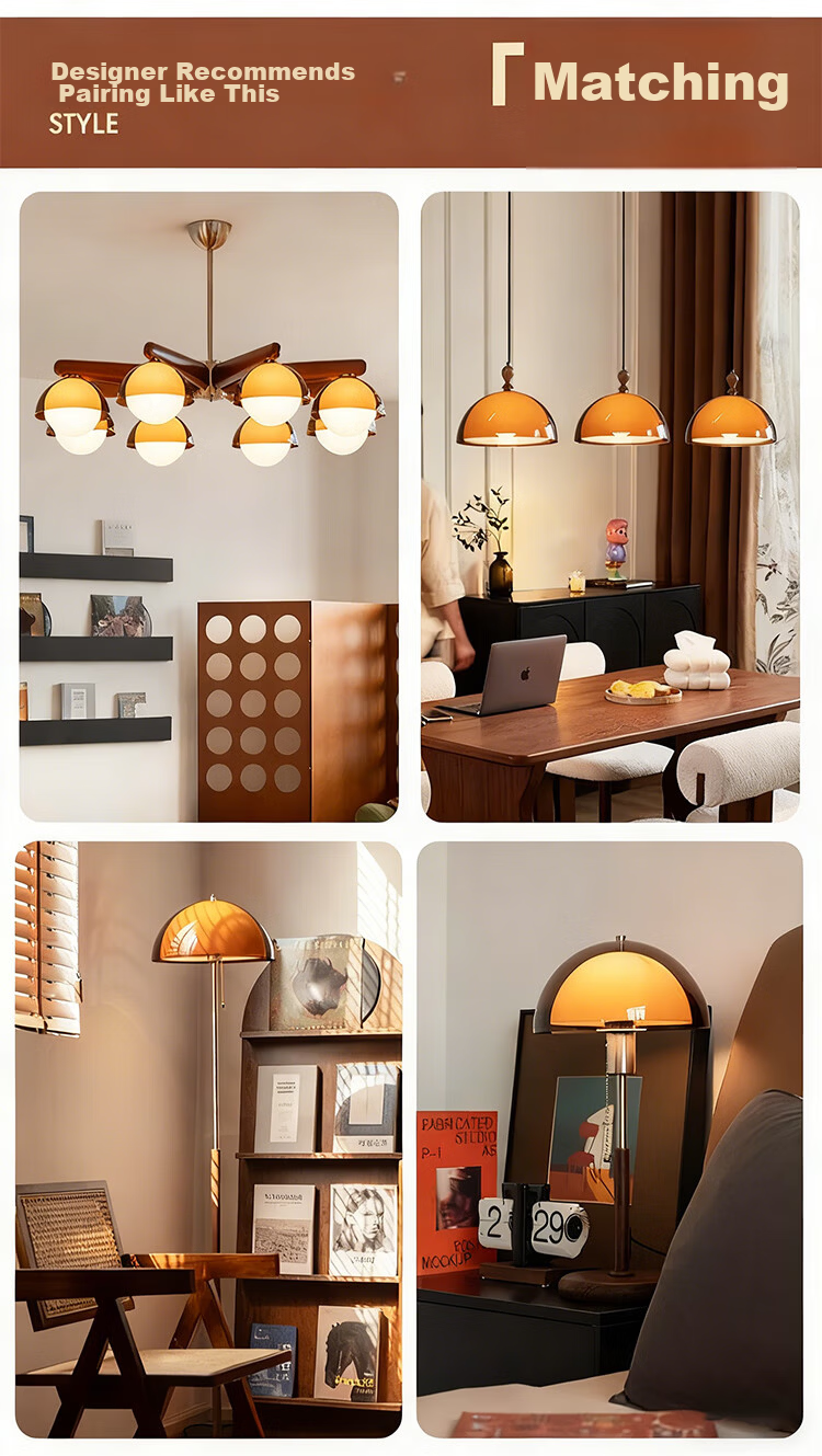 ZIDENG Vintage Style Table Lamp Bedroom Bedside Lamp Study Desk Ambient Light French Retro Counter Lamp 11