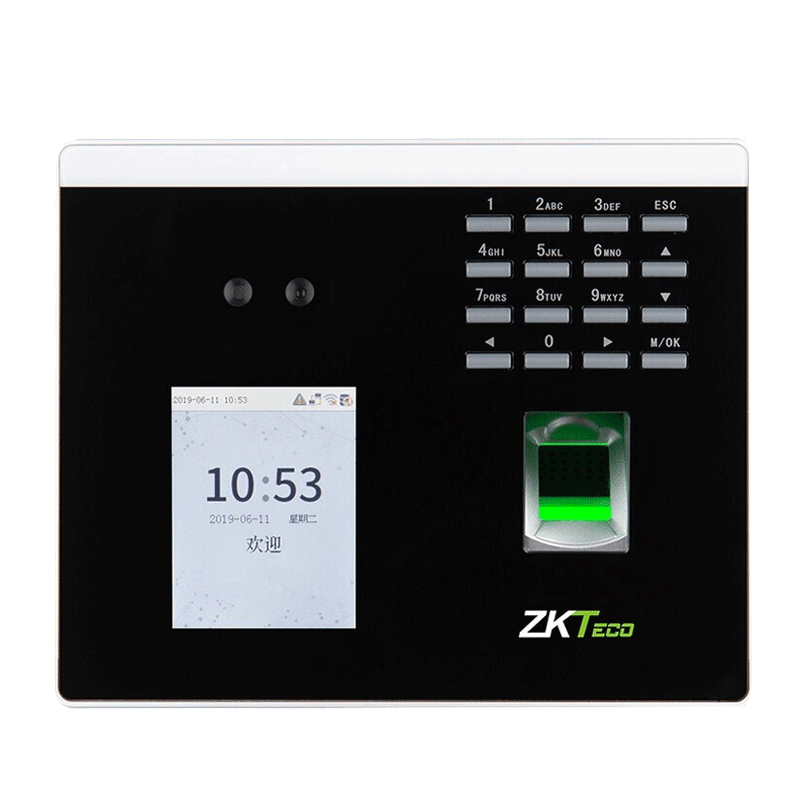 ZKTECO XFace100 Dynamic Face and Fingerprint Recognition Attendance and Access Control System Millisecond-Level Face and Fingerprint Time Clock All-in-One Machine