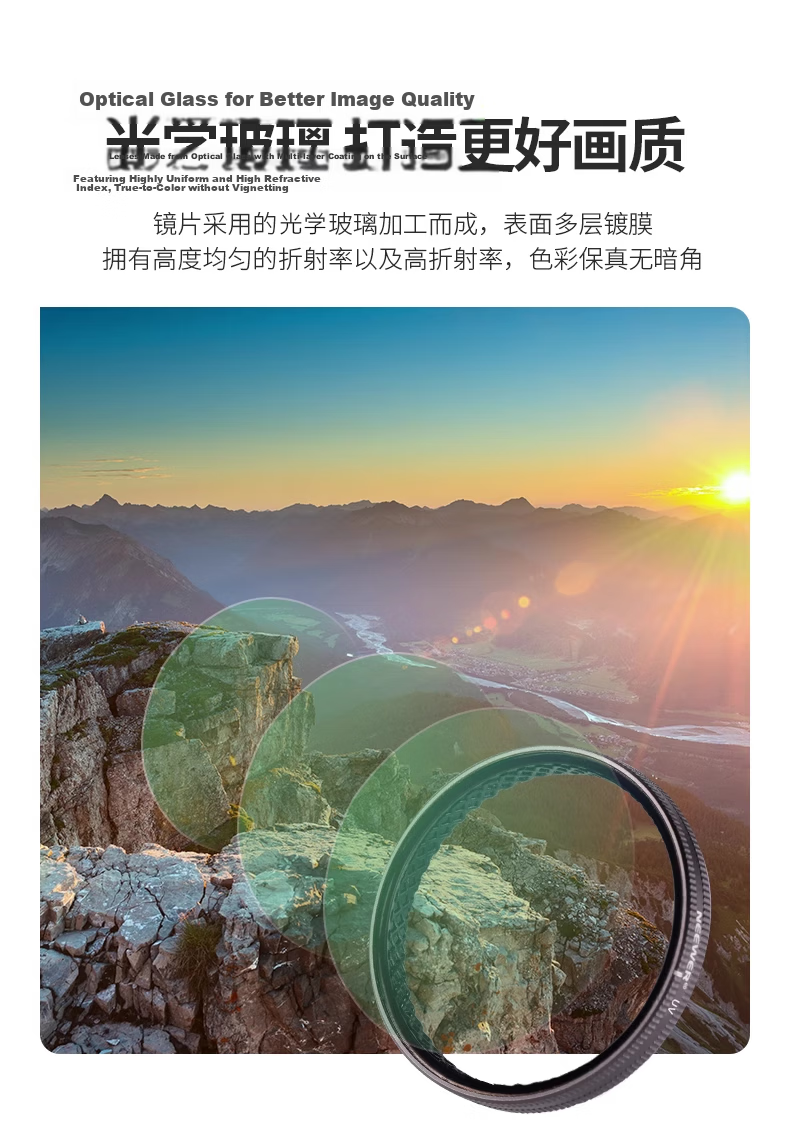 NEEWER DJI Action5 Pro/Action4 Sports Camera Filter Kit CPL Polarizer ND8/16/32/64 Neutral Density Filters 4