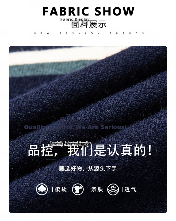 Hengyuanxiang [Wool Included] Men's Long Sleeve T-Shirt Autumn Winter Thickened Warm Knitted Base Shirt Sweater Dark Gray 4XL 2