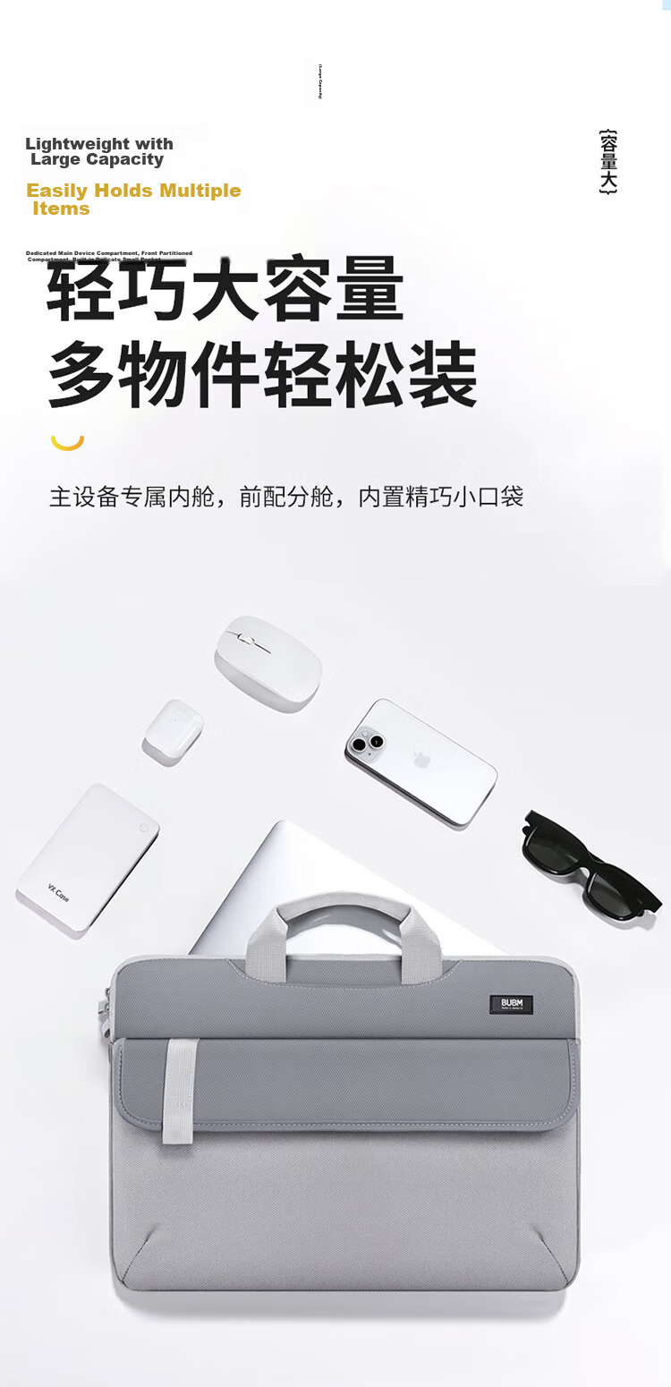 Biyoumei Laptop Backpack, Lightweight And Slim 15.6-Inch Bag for Apple, Huawei, Lenovo Legion, Xiaomi 2